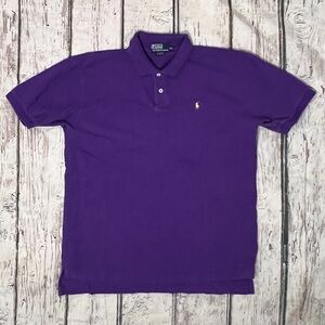 Polo by Ralph Lauren Purple Men's Shirt Shortsleeve Golf Golfer Preppy Tennis